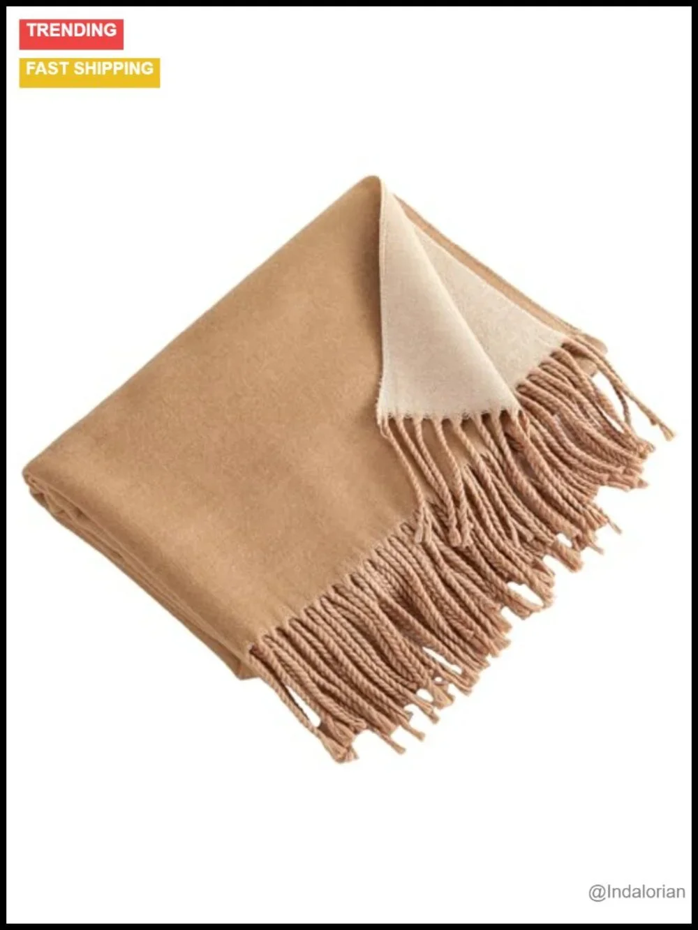 Reversible Winter Scarf Cashmere-Like Softness Warm Wrap Shawl